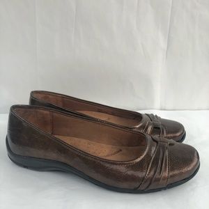 Life stride women's leather shoes 5M brown